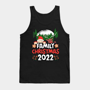 Family Christmas 2022 Matching Shirts Squad Santa Reindeer Funny Christmas Tank Top